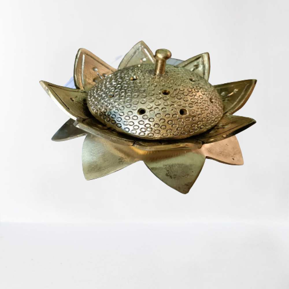 Flower Shaped Agarbathi Holder Bell Metal & Brass Art