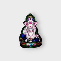 Ganeshji Ki Aashirwaad Banaras Gulabi Meenakari Art
