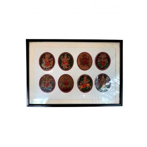 Mysore Ganjifa Goddess Saptamatrika GI Tag Framed Painting