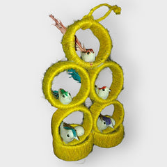 Ghazipur Handmade Jute Wall-Hanging Yellow Nest