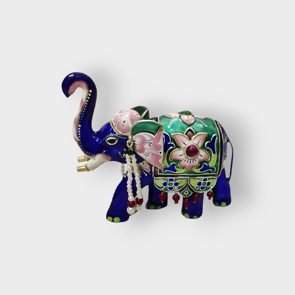 Gigantic Elephant Banaras Gulabi Meenakari Art