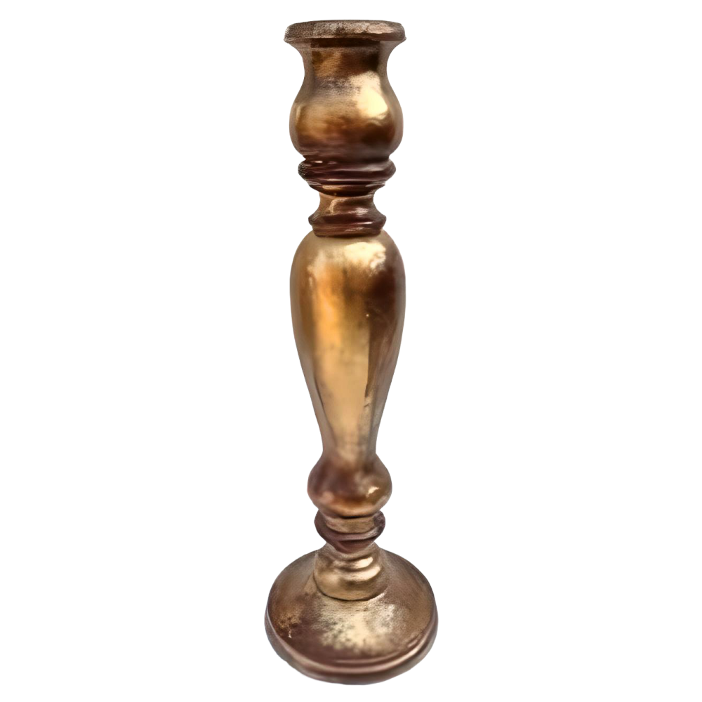 Gold Finish Candle Stand