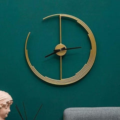 Golden Designer Brass Finish Wall Clock