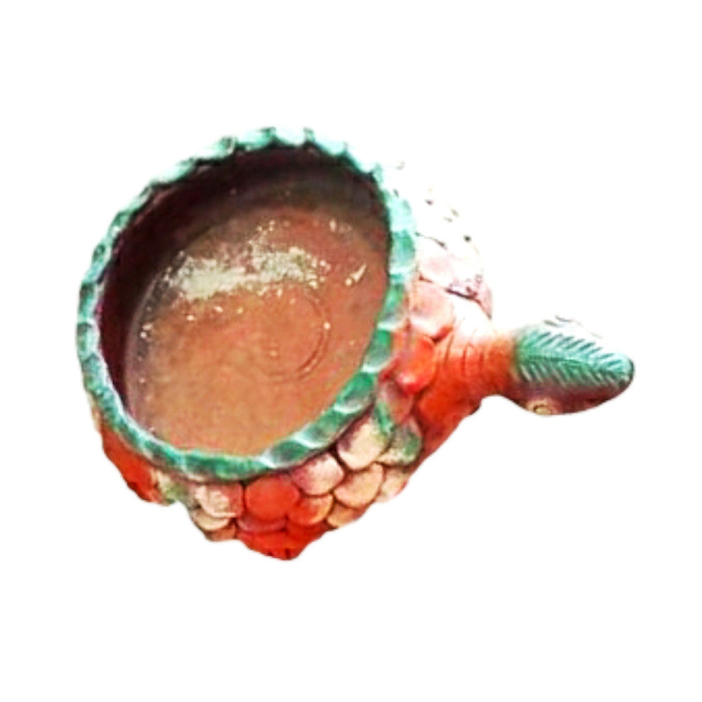 Beautiful Handmade Gorakhpur Terracotta Turtle Shape Diya