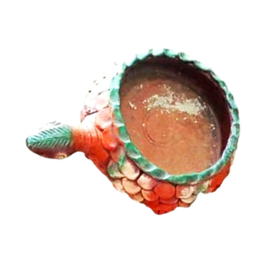 Beautiful Handmade Gorakhpur Terracotta Turtle Shape Diya