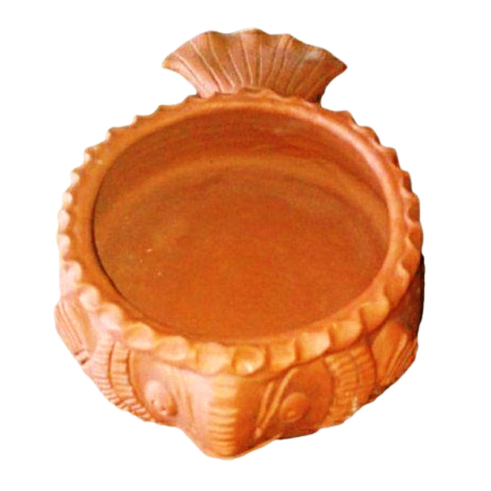Beautiful Handmade Gorakhpur Terracotta Fish Shape Diya for Diwali Decoration