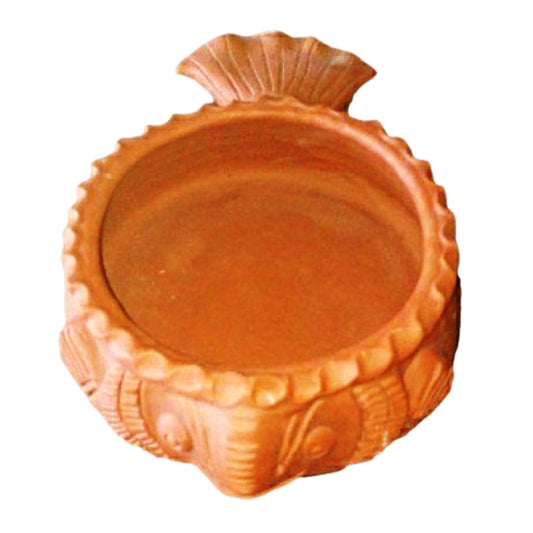 Beautiful Handmade Gorakhpur Terracotta Fish Shape Diya for Diwali Decoration