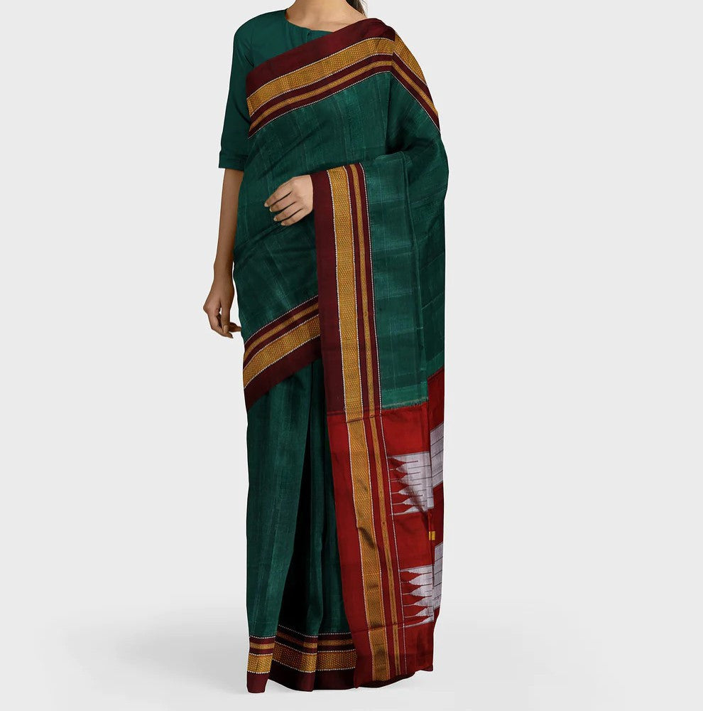 Green Colour Ilkal Saree