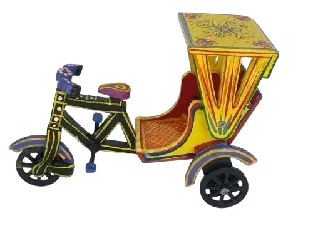 Wooden Cycle Rickshaw