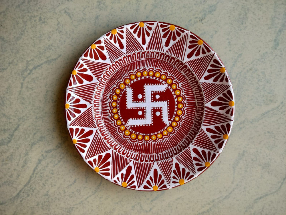 Hand Painted Aipan Art Small plate