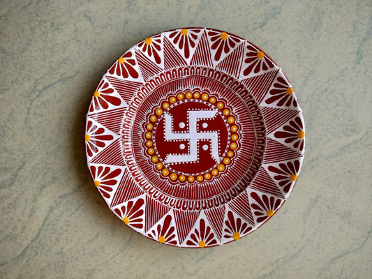 Hand Painted Aipan Art Small plate