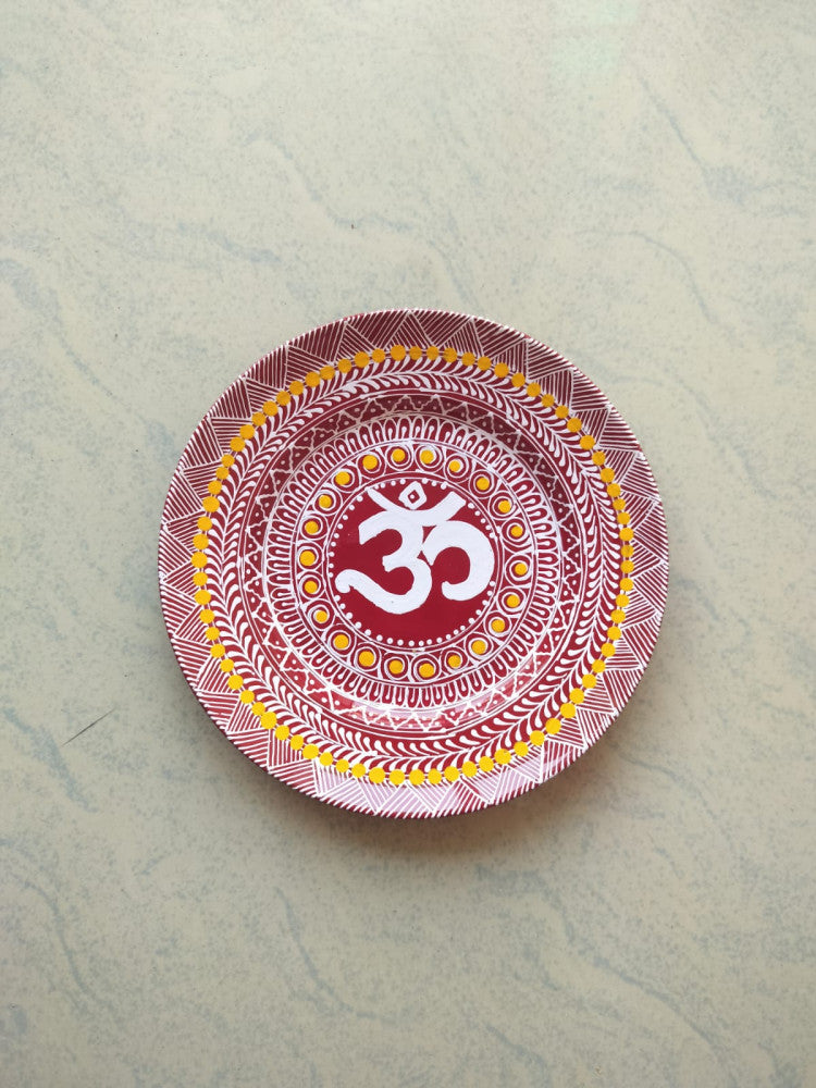 Hand Painted Aipan Art Small plate Style 2