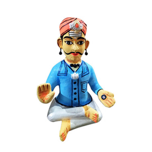 Handcrafted Wooden Priest Kinhal Toy