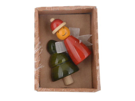 Handcrafted Xmas Tree & Fairy Fridge magnets | Wooden fridge magnets