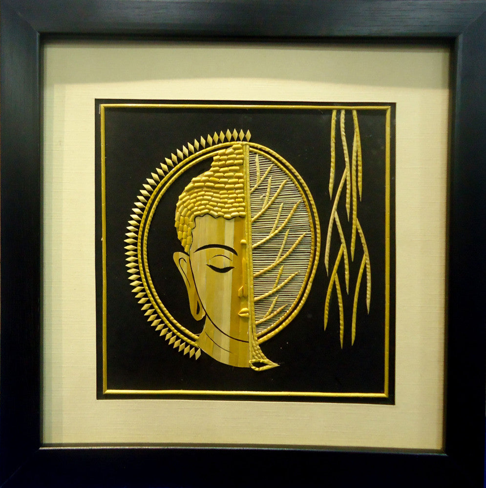 Sikki Grass Wall Art Gautam Buddha