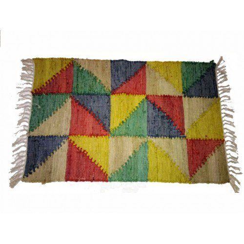 Agra Durrie Hand Tufted Durable Quality Woolen & Cotton Durrie (4 X 6 Ft) For Home By G. S. Rugs