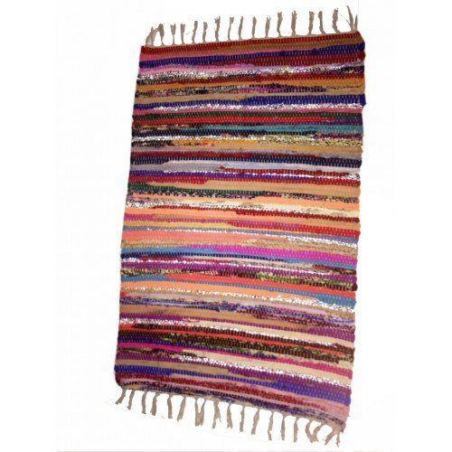 Agra Durrie Hand Tufted Durable Quality Woolen & Cotton Durrie (4 X 6 Ft) For Home By G. S. Rugs