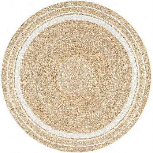 Traditional Alluring Handicraft Yellow & White Colour Agra Durrie Of Uttar Pradesh For Home Furnishi
