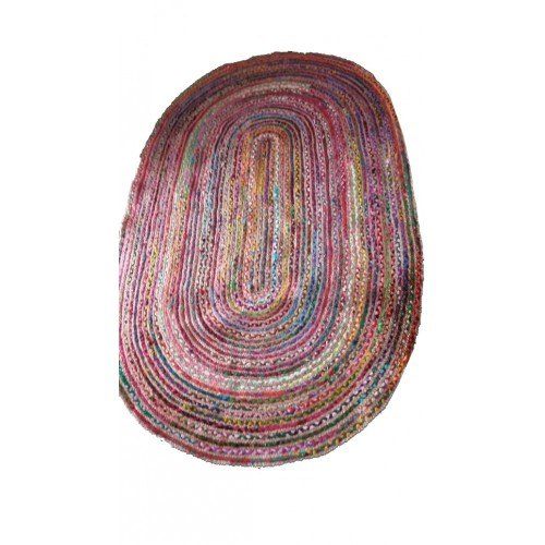 Agra Durrie Hand Tufted Durable Quality Woolen & Cotton Durrie (3x5 Ft) By S.R. Handloom