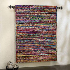 Agra Durrie Hand Tufted Durable Quality Woolen & Cotton Wall Hanging Durrie (3x5 Ft) By S.R. Handlo