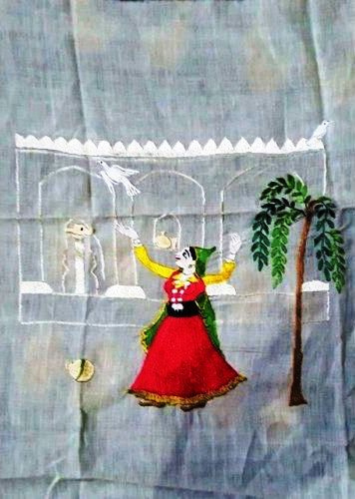 Chamba Rumal Women Silk Thread Embroidery By Indu Sharma