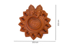 Handmade Terracotta Diwali Navaratri Diya with 11 Diya's