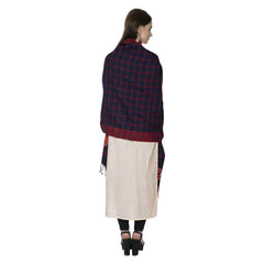 Himalayan kathu stole check design