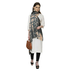 Himalayan Merino wool plain shawl tie-dye pattern