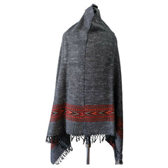 Himalayan wool plain shawl in Grey Colour