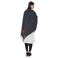 Himalayan Yak woolen shawl in walnut weaved design