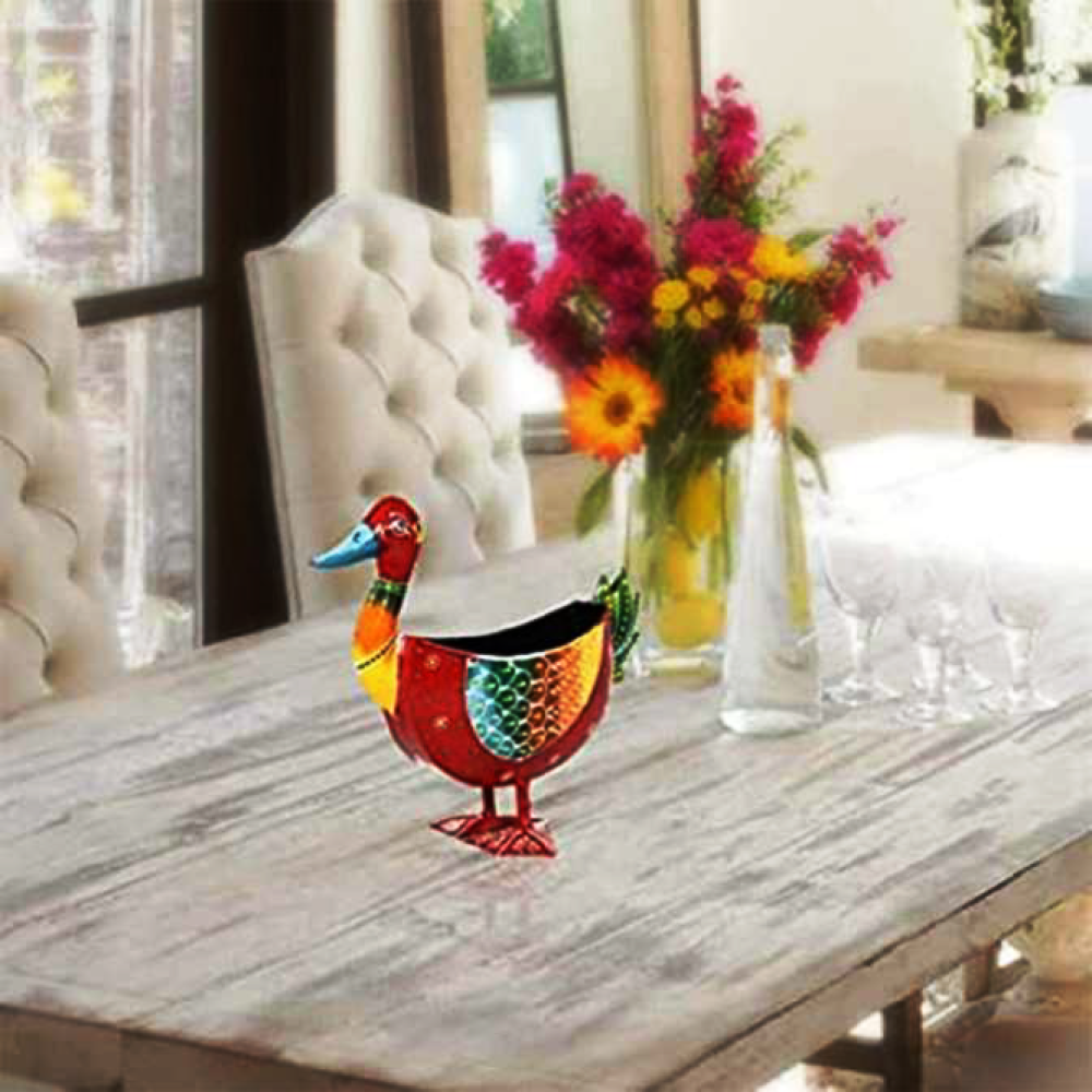 Iron Duck Shaped Utility Holder Home Décor