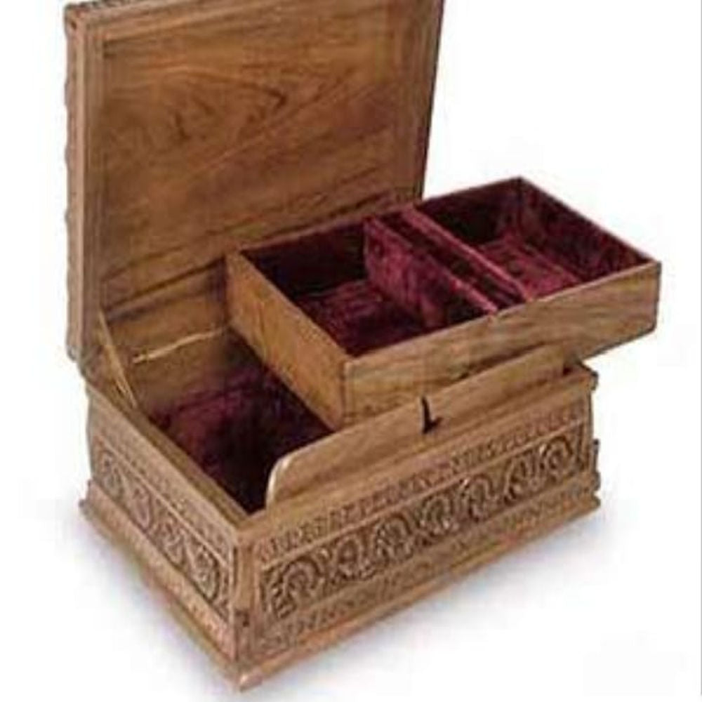 Handcrafted Kashmir Wallnut Jewellery Box