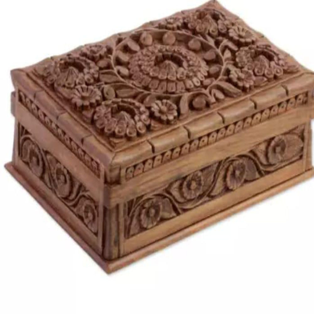 Handcrafted Kashmir Wallnut Jewellery Box
