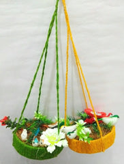 Jute Nest Wall Hanging Yellow colour
