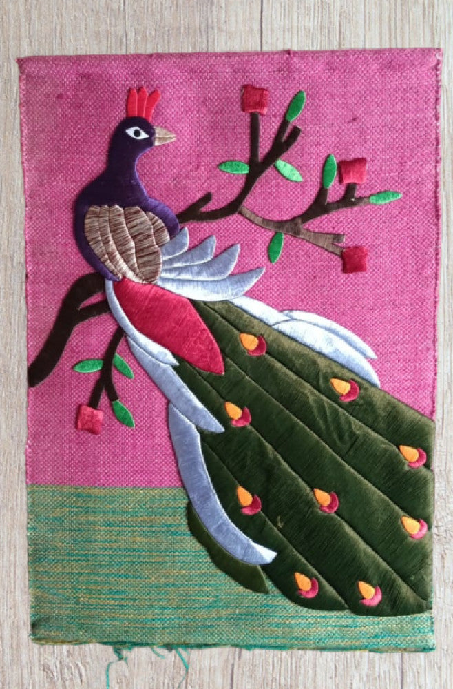 Jute Wall Hanging of Peacock