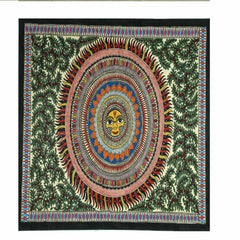 Kaleidoscopic Surya Dev Madhubani Painting