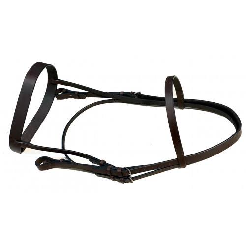KANPUR SADDLERY Bridle DD Leather Hardware SS Fitting By Star Horse