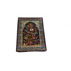 Unique Flower Designer Kashmiri Hand Knotted Carpet (2X3 Ft) For Home Décor