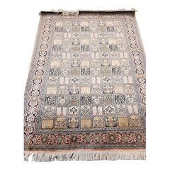 Traditional Handicraft Kashmiri Hand Knotted Beautiful Natural Multicolour Carpet For Home Décor