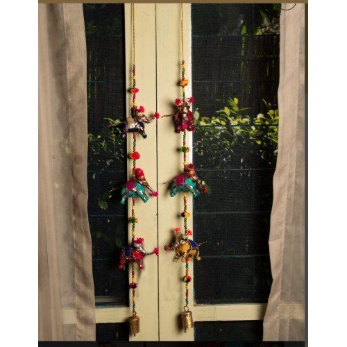 Handicraft Kathputli Of Rajasthan Elephant Puppet String Pair