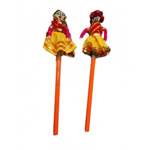 Kathputlis Of Rajasthan Handmade Colorful Doll Pencil By Aakash Self Help Group