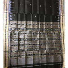 Beautiful Black Khandua Silk Saree for Women