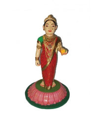Handmade Wooden Standing Woman Kinhal Toys Showpiece