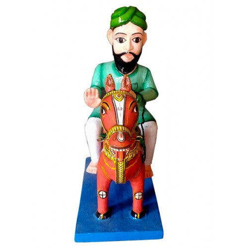 Kinhal Toy Wooden Horsemen With Horse