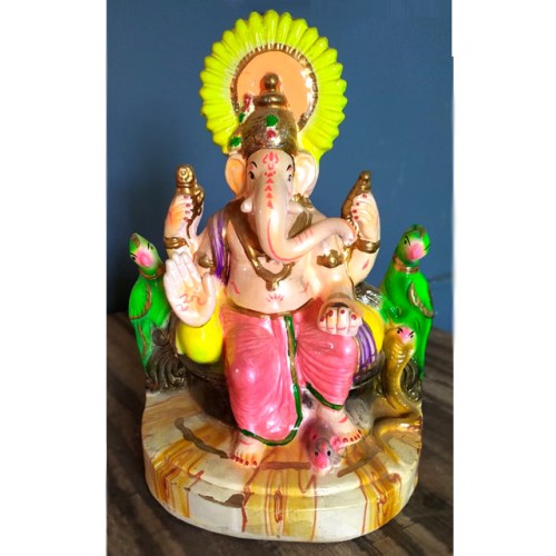 Kinhal Toy Wooden Handcrafted Lord Ganesha Statue