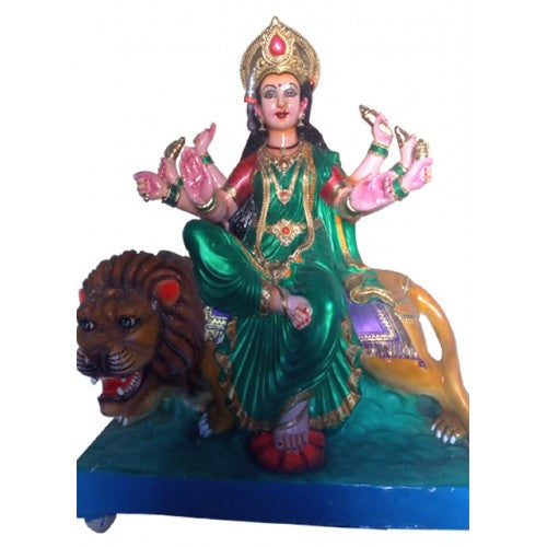 Kinhal Art Wooden Handcrafted Goddess Durga Maa Statue