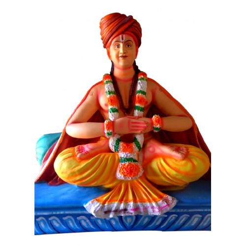 Traditional Kinhal Toy Wooden Handcrafted Sant ji Statue