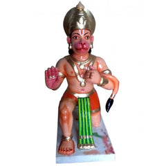 Kinhal Toy Wooden Handcrafted Lord Hanuman Statue