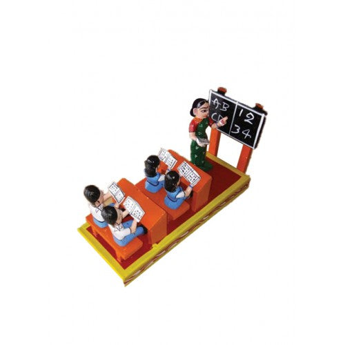 Handicraft Kondapalli Bommallu Elegant Wooden Toy Class Room Segment