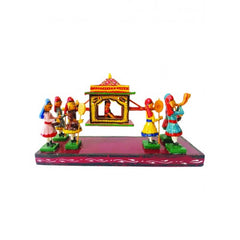 Handmade Beautiful Bridal Palki Design Traditional Kondapalli Bommallu Toy For Home Decor